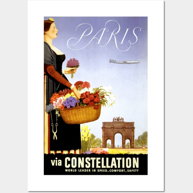 Vintage Travel Poster France Paris Wall Art by vintagetreasure